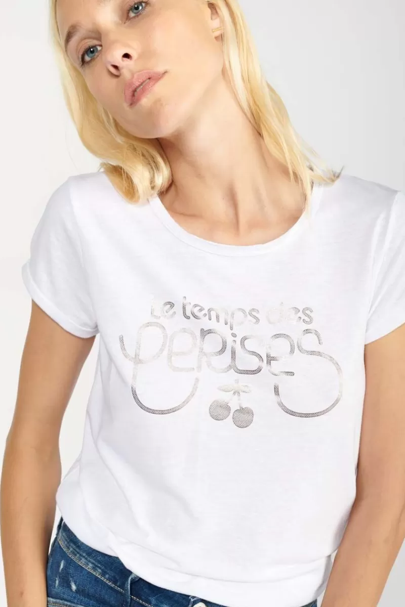 Le Temps des Cerises T-Shirts & Débardeurs-T-Shirt Basitrame Blanc Cold White