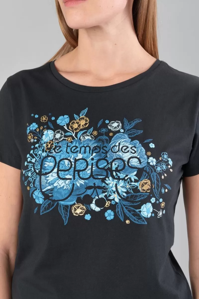 Le Temps des Cerises T-Shirts & Débardeurs-T-Shirt Gracy Noir Imprime Black