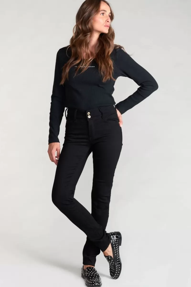 Le Temps des Cerises Coupe Slim-Ultra Pulp Slim Taille Haute Jeans Noir N°0 Black