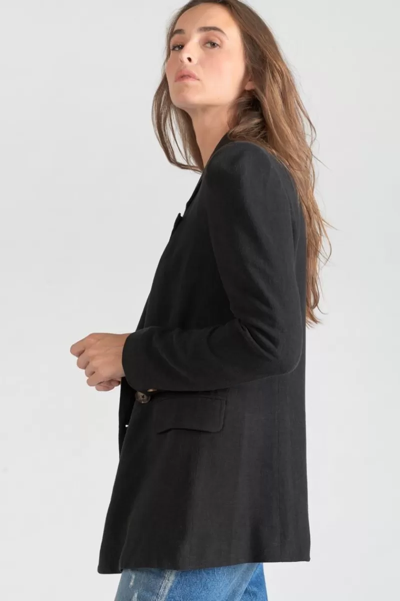 Le Temps des Cerises Vestes & Blousons-Veste Blazer Bek Noire Black