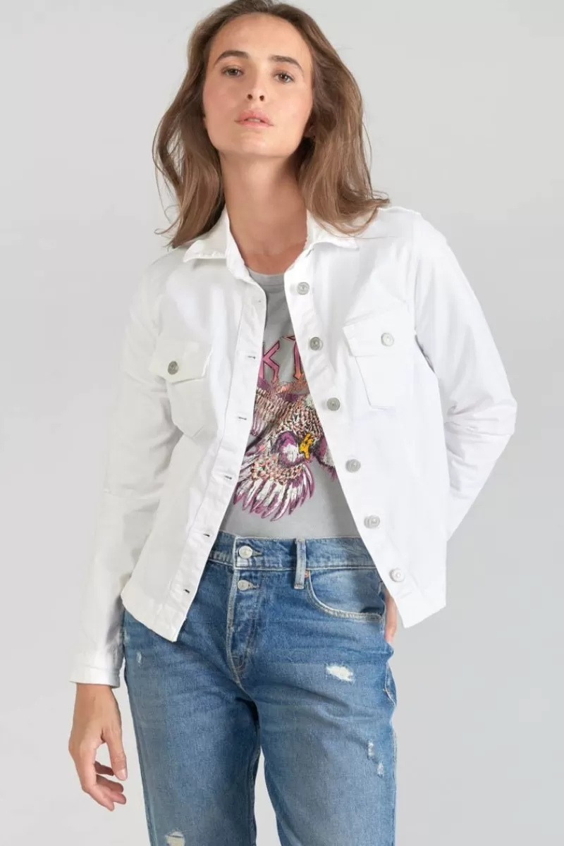 Le Temps des Cerises Chemises Et Vestes-Veste En Jeans Lilly Blanche White