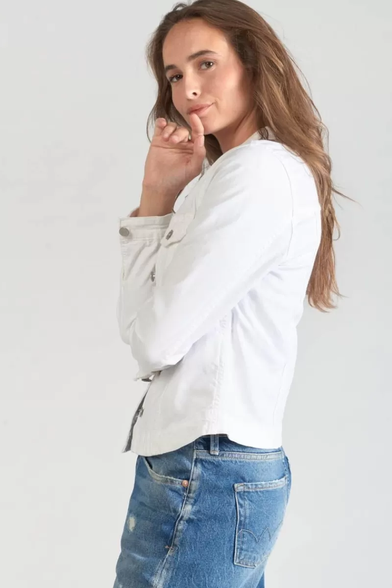 Le Temps des Cerises Chemises Et Vestes-Veste En Jeans Lilly Blanche White