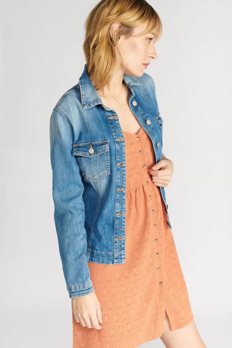 Le Temps des Cerises Chemises Et Vestes-Veste En Jeans Lilly Bleu Blue