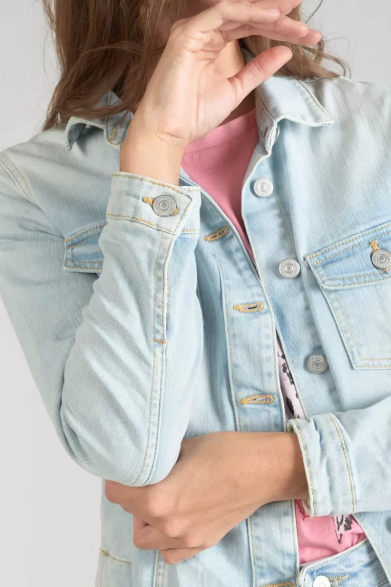 Le Temps des Cerises Chemises Et Vestes-Veste En Jeans Lilly Bleu Tres Clair Blue