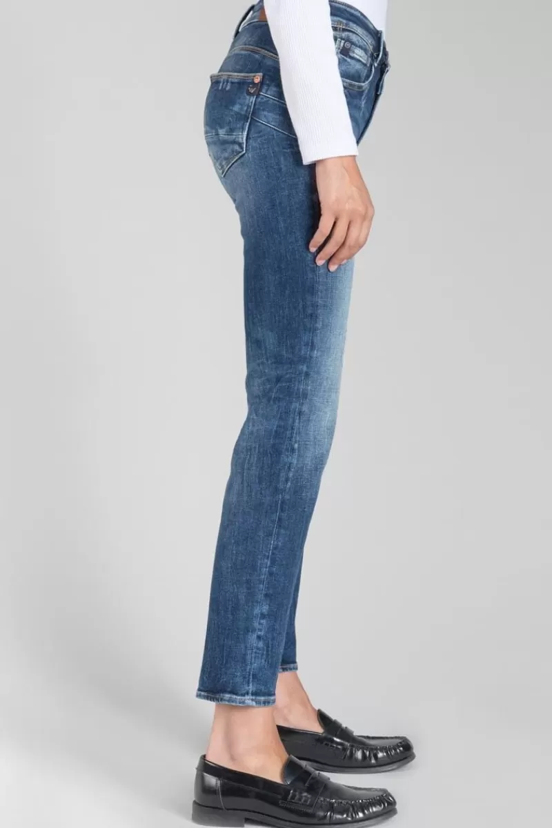 Le Temps des Cerises Coupe Regular-Zep Pulp Regular Taille Haute 7/8Eme Jeans Destroy Bleu N°2 Blue